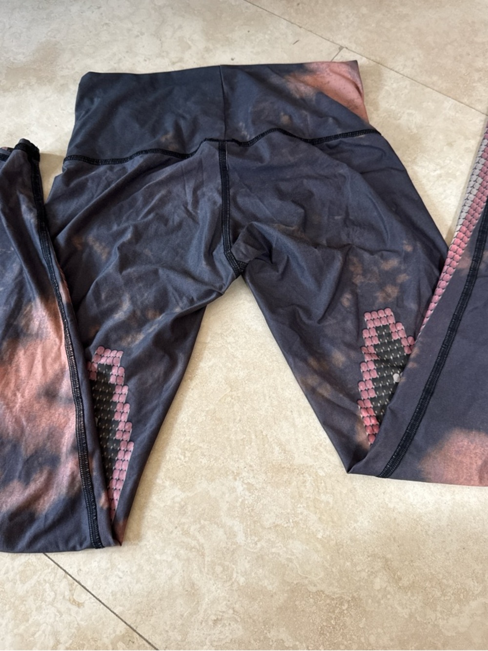 Black and Pink Active Leggings